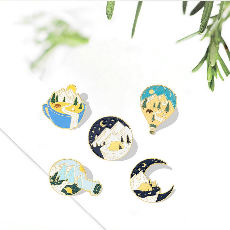 Outdoor Adventure Kids - Berkemah Petualangan Enamel Pin Kustom Luar