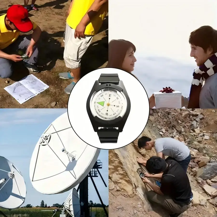 Outdoor Adventure Guide - Kompas Saku Tahan Air dengan Tali