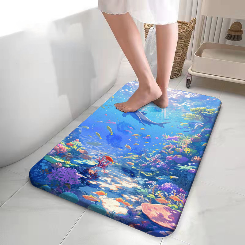 Outdoor Adventure World - Karpet Kamar Mandi Karang Ikan Lumba-lumba,