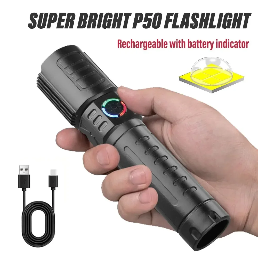 Outdoor Adventure Hiking - Senter LED Super terang dengan P50