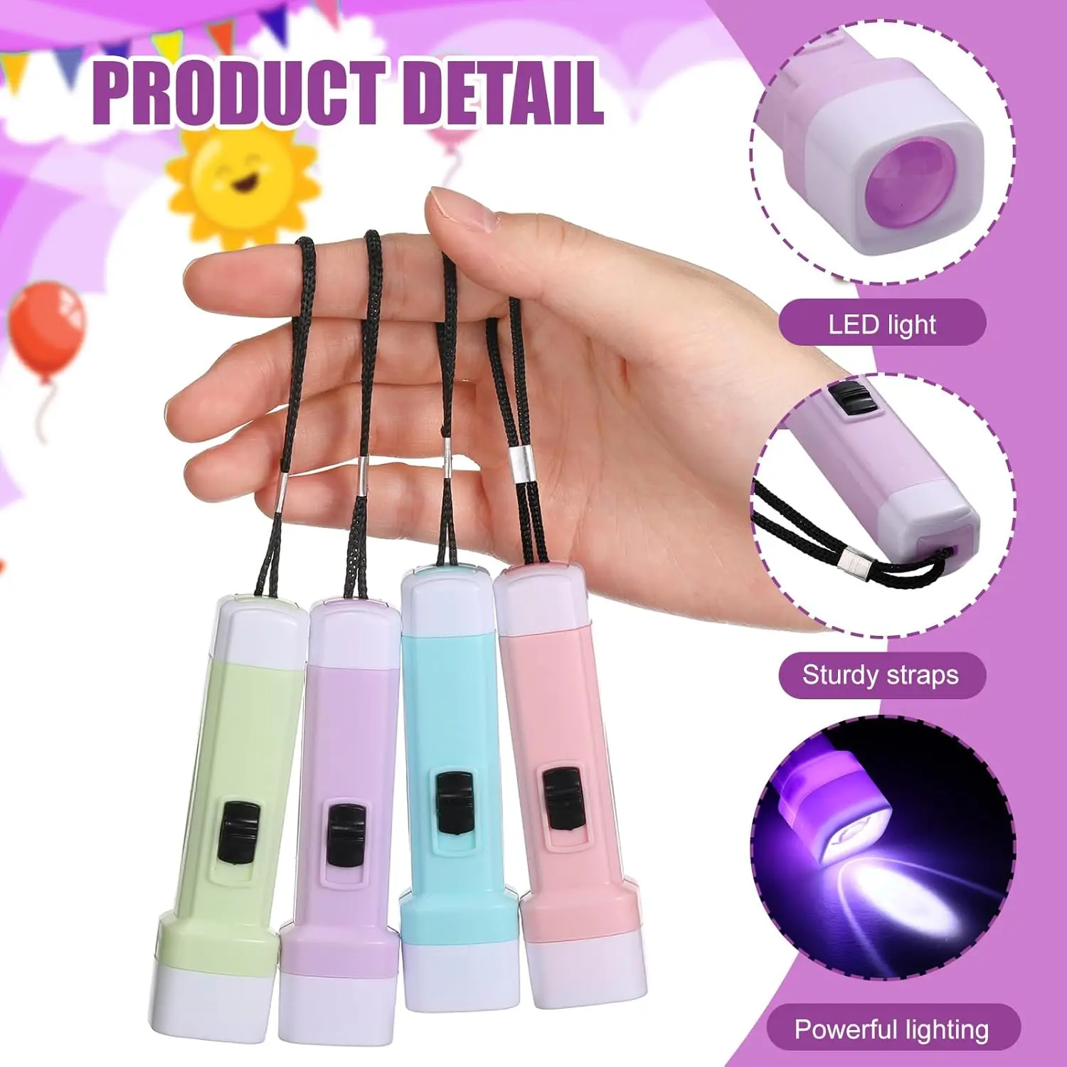 5-100 Buah Senter LED Anak Lua - Outdoor Adventure Activities For Kids ulasan dan harga