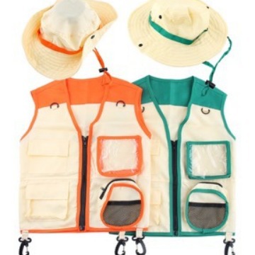 2 Buah Set Topi Rompi Berkemah - Outdoor Adventure Activities For Kids ulasan dan harga