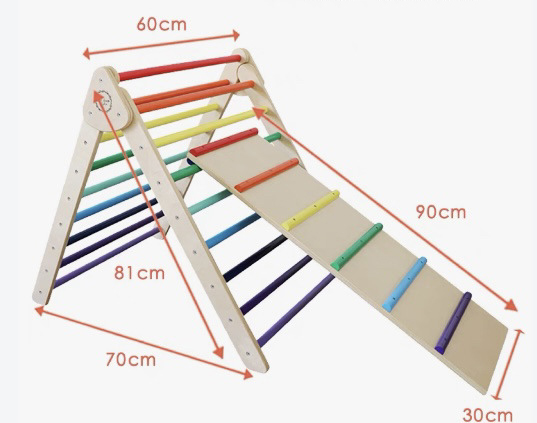 Papan Panjat Segitiga Kayu Lip - Outdoor Adventure Activities For Kids ulasan dan harga