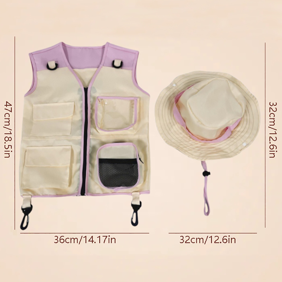 Setelan topi rompi penjelajah  - Outdoor Adventure Activities For Kids ulasan dan harga
