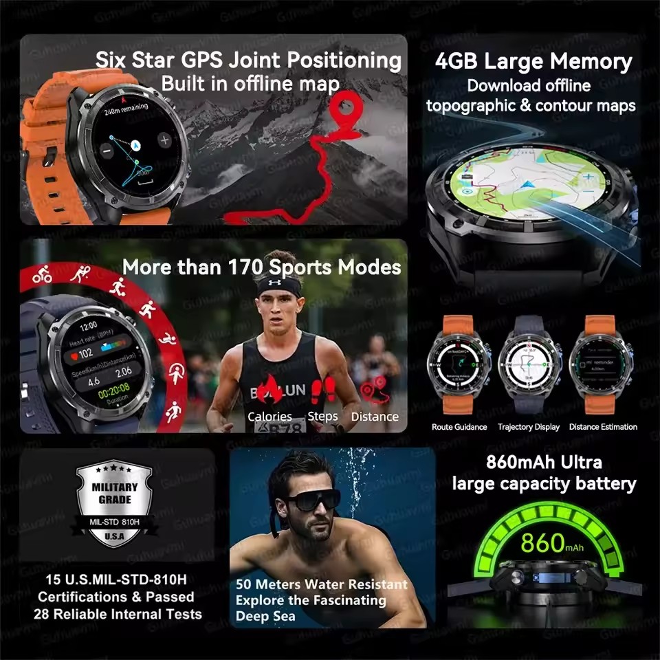 Jam Tangan Pintar Pria New Adv - Outdoor Adventure World ulasan dan harga