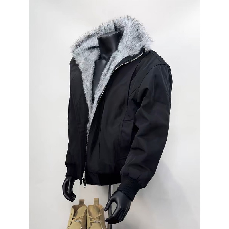 Jaket Pria Berkerah Bulu Mode  - Outdoor Adventure World ulasan dan harga