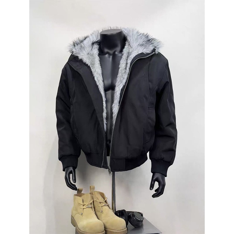 Jaket Pria Berkerah Bulu Mode  - Outdoor Adventure World ulasan dan harga