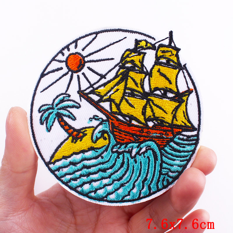 Patch bordir bepergian luar ru - Outdoor Adventure Hiking ulasan dan harga