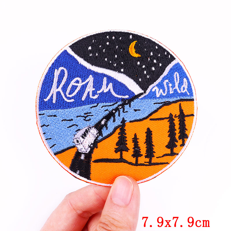 Patch bordir bepergian luar ru - Outdoor Adventure Hiking ulasan dan harga