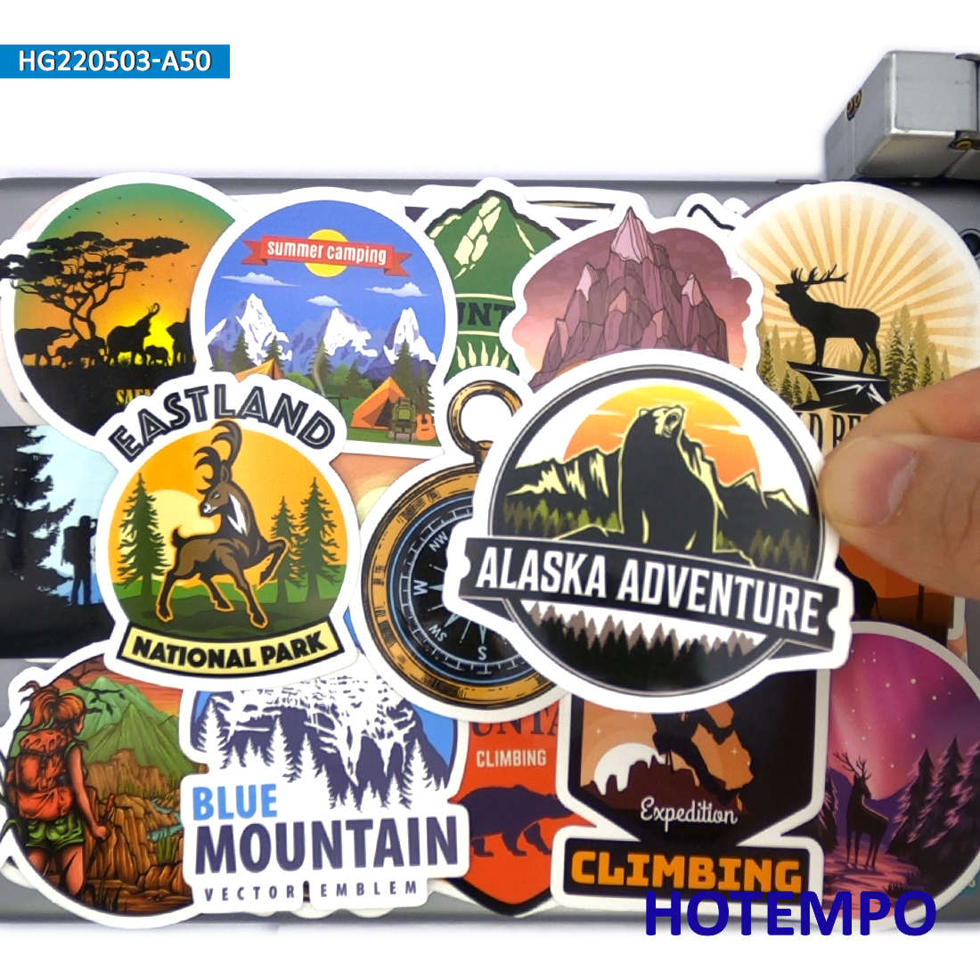 Set Stiker Perjalanan Dunia, P - Outdoor Adventure World ulasan dan harga